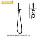 GobekUsa Brass Bidet Faucet Set Dual Function Shattaf Sprayer Gold Sanitary Shower