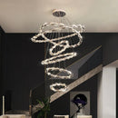 GobekUsa Crystal Chandelier: Modern Minimalist LED Lighting for Living Room and Villa Home
