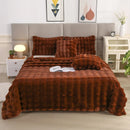 GobekUsa Bubble Rabbit Velvet Blanket: Soft Plush Sofa Cover for All Seasons