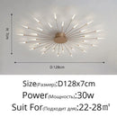 GobekUsa Black Gold LED Chandelier: Modern Ceiling Pendant Lights for Home Living Room, Bedroom, Kitchen