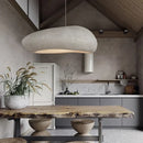 GobekUsa Handmade Polystyrene Indoor Pendant Lamp - Dinning Island Coffee Shop Bar Rock Wabi Sabi