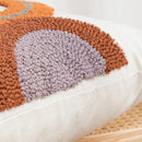 GobekUsa Half-circle Tufted Cotton Canvas Embroidery Throw Pillow Cover - Modern & Stylish