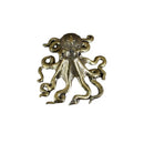 GobekUsa Brass Octopus Sculpture: Golden Metal Home Decor Figurine