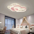 GobekUsa Love Ceiling Lamp: Modern Adjustable LED Chandelier for Boys & Girls Room