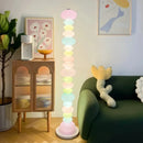 GobekUsa Glowbule Bead Floor Light: Candy Glass Lamp for Bedroom, Living Room, Children's Room