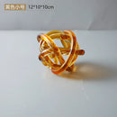 GobekUsa Glass Knot Twist Sculpture Decor Geometric Decorative Home Figurines