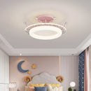 GobekUsa Kids' Room Ceiling Light in Gold Pink Blue for Bedroom and Living Room