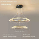 GobekUsa LED Ring Chandelier: Luxury Living Room Lighting Fixture