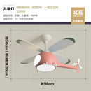 GobekUsa Kids' Helicopter Ceiling Fan with LED Light Chandelier - Modern Aircraft Design