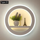 GobekUsa Dimmable LED Wall Lamp with Remote Control for Bedroom and Living Room