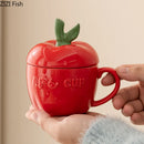 GobekUsa Apple Fruit Ceramic Mug for Kids Breakfast, Festivals, Birthday Gift