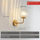 GobekUsa Glass Ball LED Wall Lamp: Gold Nordic Minimalist Sconces Lighting Bedroom Decor Fixtures