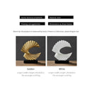 GobekUsa Golden Resin Abstract Sculpture for Modern Home & Office Decor