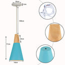 GobekUsa Blue Nordic Pendant Lights E27 Modern Hanging Lamps for Living Dining Kitchen