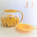GobekUsa Glass Popcorn Maker, 3 Qt Pot with Dual Function Lid