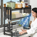 GobekUsa Kitchen Cabinet Organizer Shelf for Sink Seasoning Tableware Storage