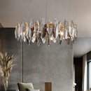GobekUsa Crystal Ceiling Chandelier: Modern Luxury E14 Lighting Fixture for Home Decor