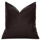 GobekUsa Geometric Faux Leather Throw Pillow Cover - Modern Luxury Pillowcase