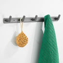 GobekUsa Aluminum Alloy Towel Hooks Wall Mounted Bathroom Robe Holder (3-6 Hooks)