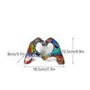 GobekUsa Love Gesture Sculptures - Heart Hand Pop Art Figurines