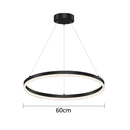 GobekUsa Gold Ring Pendant Lights Circle Acrylic LED Ceiling Lamp