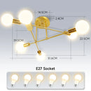 GobekUsa LED Ceiling Chandelier Pendant Light for Kitchen Living Room Home Decor