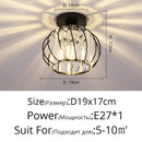 GobekUsa Crystal Glass LED Chandelier for Modern Living, Study, and Aisle Lighting