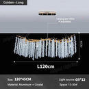 GobekUsa Gold Crystal Chandelier: Modern Luxury Hanging Branches, for Dining Kitchen Living Bedroom