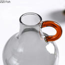 GobekUsa Clear Glass Vase Hydroponics Plant Pot Room Decor Floral Vases Aesthetic Pieces