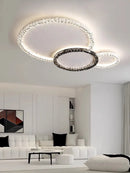 GobekUsa Crystal Ceiling Lights LED Chandelier for Living Room Bedroom