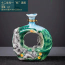GobekUsa Jingdezhen Ceramic Wine Bottle Sculpture Gift Chinese Zodiac 3kg