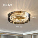GobekUsa Crystal LED Ceiling Chandelier Dimmable Luxury Modern Room Decor Bedroom Light