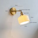 GobekUsa Ceramic Wall Sconce with Adjustable Iron Arm for Living Room Décor