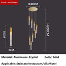 GobekUsa Crystal LED Ceiling Chandelier for Luxury Home Décor