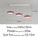 GobekUsa Circular Modern Chandelier Pendant Light Dimmable Indoor Lamp for Dining & Kitchen Island