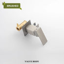 GobekUsa Bidet Faucet Shower Mixer: Cold Hot Water Tap, Brass, Square Sprayer Head