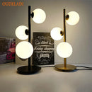 GobekUsa Glass Ball LED Table Lamp | Nordic Style Iron Art Decor Fixture