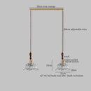 GobekUsa Glass LED Pendant Lamp Petal Lampshade for Bedroom Living Dining Room