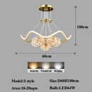 GobekUsa Bubble Pendant Chandelier: Modern Dimmable LED Lighting for Home Decor