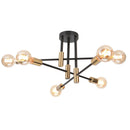 GobekUsa Industrial Sputnik Chandelier Modern Ceiling Light for Kitchen Dining Bedroom