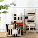 GobekUsa Boho Geometric Tufted Cushion Cover with Fringe - 45X45/30X50CM