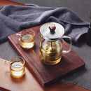 GobekUsa Glass Tea Pot with Infuser, Heat-Resistant Clear Kettle for Herbal Tea, Teaware