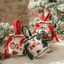 GobekUsa Christmas Eve Apple Bag: Festive Handheld Gift Bag for Santa Candy 和 Children