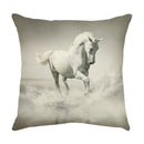 GobekUsa Galloping Horse Pillowcase: Wild Horse Print Linen Cushion Cover for Home Decoration