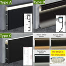 GobekUsa LED Skirting Profile: Hidden Corner Recessed Aluminum Baseboard Light Strip