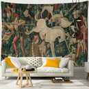 GobekUsa Cute Skeleton Tapestry: Psychedelic Boho Wall Hanging for Retro Room Decor