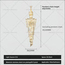 GobekUsa Crystal Chandelier: European Villa Hotel Luxury Hollow Building Middle Floor Lighting