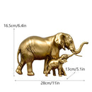 GobekUsa Elephant Resin Figurine: Interior Lucky Ornament for Home Decor