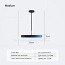 GobekUsa LED Study Disc Pendant Light for Bedroom Living Room Office Decor