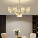 GobekUsa Crystal Glass Pendant Lamp: Modern European Luxury for Living, Dining, Bedroom